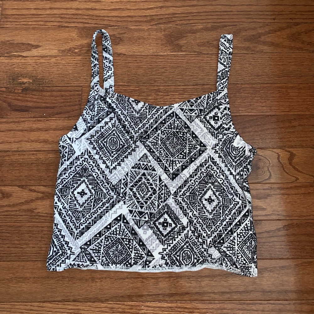 Printed crop top
